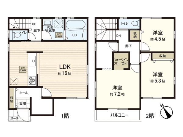 東久留米市滝山5丁目 新築戸建 間取り 東久留米市滝山5丁目 新築戸建 間取り
