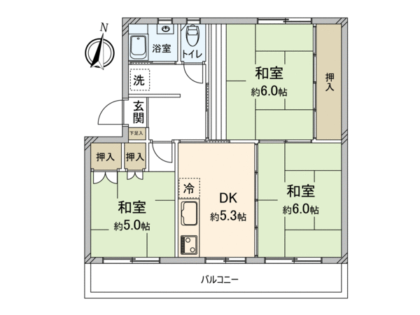 清瀬台田住宅 4号棟 間取り 清瀬台田住宅 4号棟 間取り