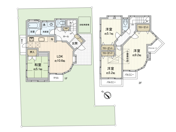 東久留米市南町1丁目 戸建 間取り 東久留米市南町1丁目 戸建 間取り