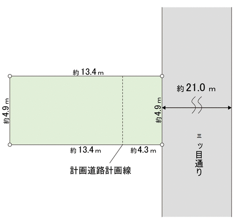 本所3丁目 土地 地形図 本所3丁目 土地 地形図
