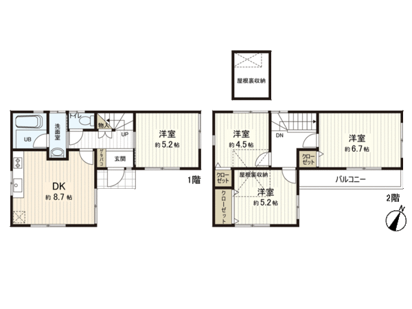 葛飾区奥戸6丁目戸建 間取り 葛飾区奥戸6丁目戸建 間取り