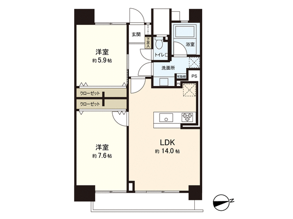 東白鬚第1マンション 間取り 東白鬚第1マンション 間取り