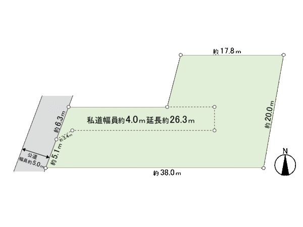 葛飾区西水元4丁目 売地 地形図 葛飾区西水元4丁目 売地 地形図