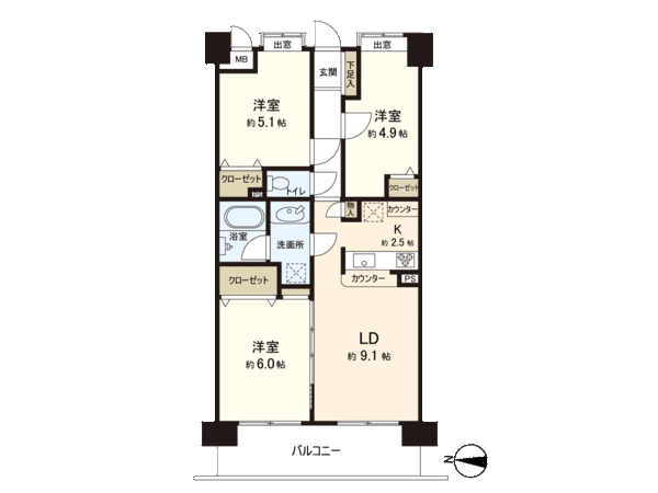 ファミール亀有壱番館 間取り ファミール亀有壱番館 間取り