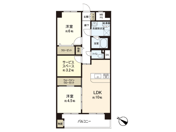 東建金町マンション 間取り 東建金町マンション 間取り