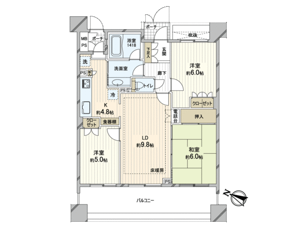 レクセルマンション亀有 間取り レクセルマンション亀有 間取り