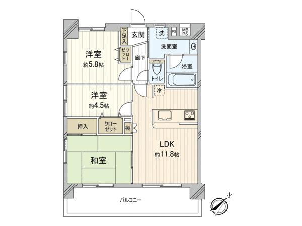 ライオンズマンション船堀第3 間取り ライオンズマンション船堀第3 間取り