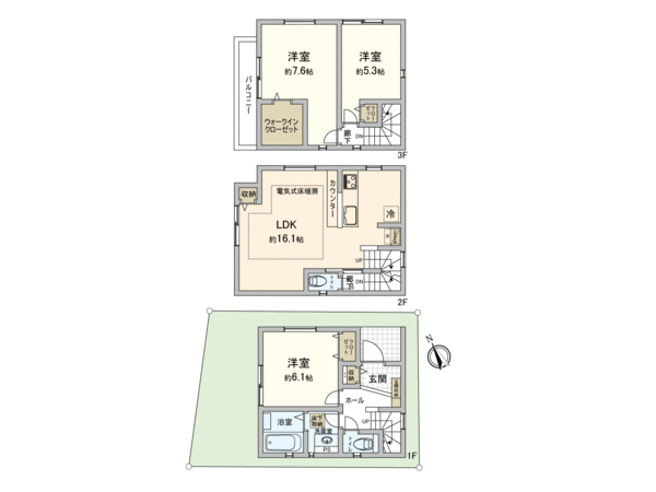 板橋区大原町 新築戸建 間取り 板橋区大原町 新築戸建 間取り