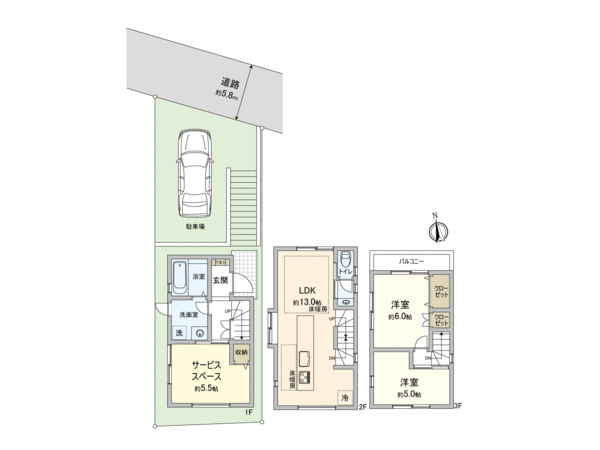 板橋区中台1丁目 新築戸建 間取り 板橋区中台1丁目 新築戸建 間取り