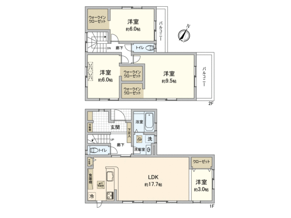 北区志茂4丁目 新築戸建 間取り 北区志茂4丁目 新築戸建 間取り
