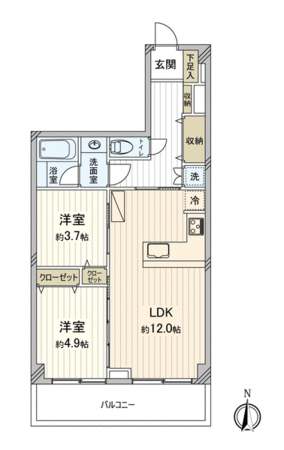 マンションニュー田端 間取り マンションニュー田端 間取り