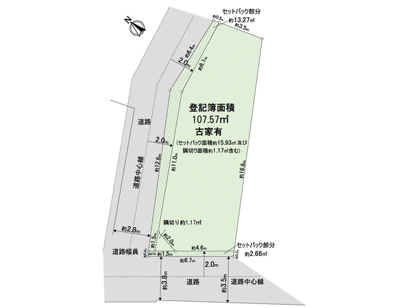 台東区根岸5丁目 古家付土地 間取り 台東区根岸5丁目 古家付土地 間取り