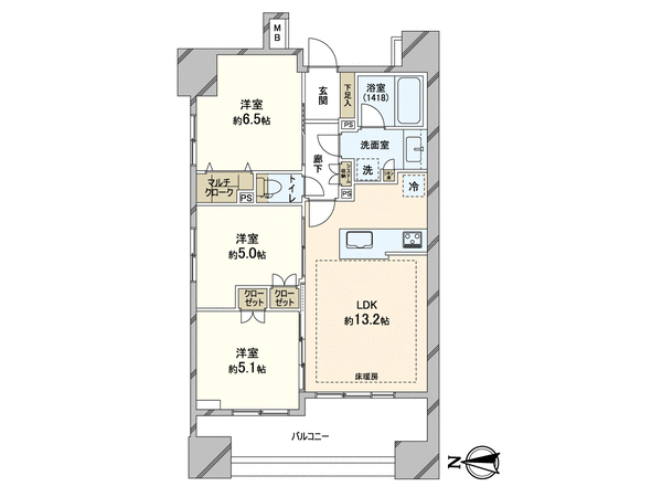 ヴェレーナ東京入谷3 間取り ヴェレーナ東京入谷3 間取り