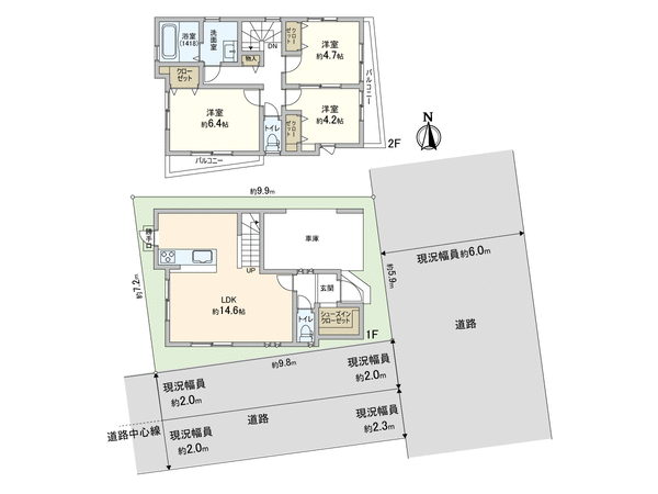 台東区清川1丁目 借地権付新築戸建 間取り 台東区清川1丁目 借地権付新築戸建 間取り