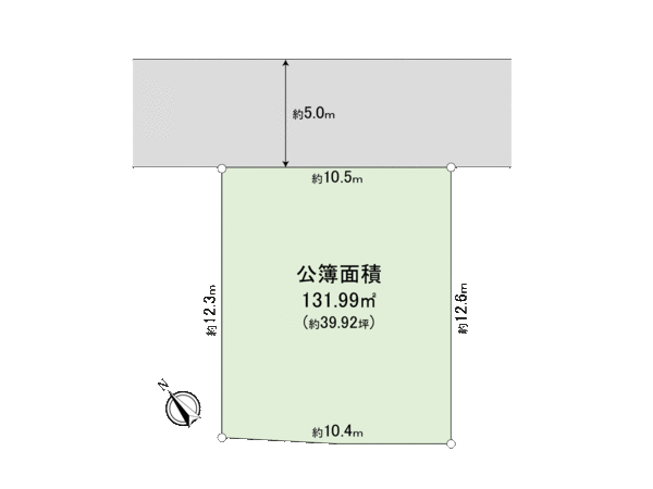 鎌ケ谷市北中沢2丁目 土地 地形図 鎌ケ谷市北中沢2丁目 土地 地形図