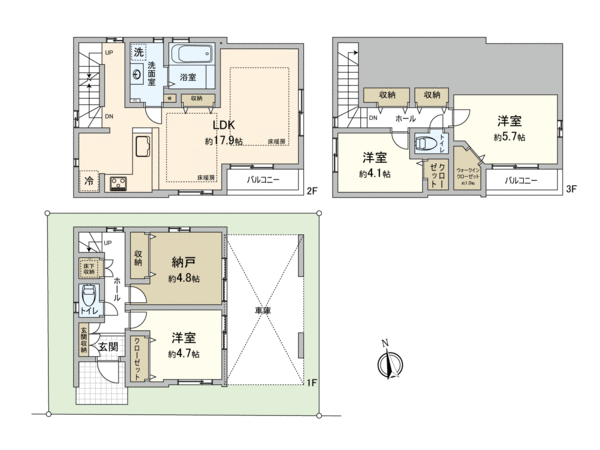 市川市市川2丁目 新築戸建 間取り 市川市市川2丁目 新築戸建 間取り
