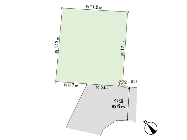 鎌ケ谷市東鎌ケ谷3丁目 土地 地形図 鎌ケ谷市東鎌ケ谷3丁目 土地 地形図