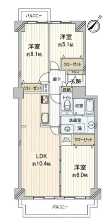 柏ハイライズ B棟 間取り 柏ハイライズ B棟 間取り