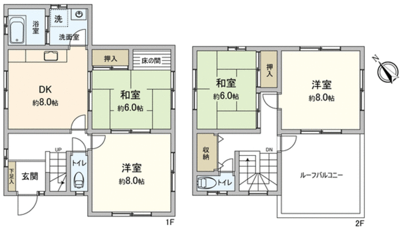 柏市明原3丁目 戸建 間取り 柏市明原3丁目 戸建 間取り