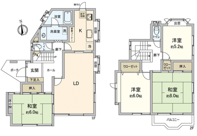 柏市篠籠田 戸建 間取り 柏市篠籠田 戸建 間取り