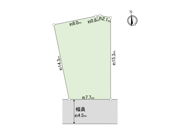 流山市大字平方 土地 地形図 流山市大字平方 土地 地形図