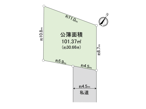 柏市増尾一丁目 土地 地形図 柏市増尾一丁目 土地 地形図