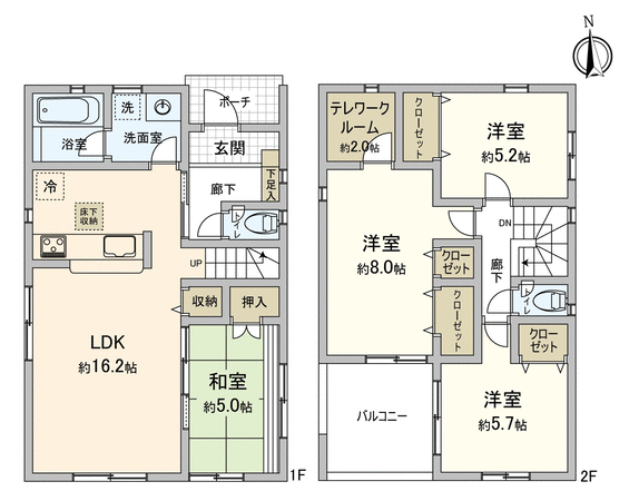 柏市塚崎 新築1号棟 間取り 柏市塚崎 新築1号棟 間取り