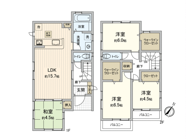 我孫子市根戸 新築1号棟 間取り 我孫子市根戸 新築1号棟 間取り