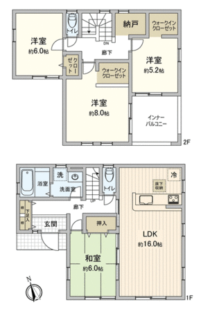 流山市青田 新築戸建 間取り 流山市青田 新築戸建 間取り