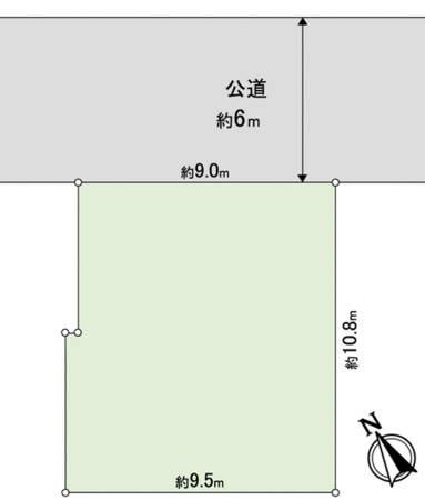 松戸市六高台8丁目 土地 地形図 松戸市六高台8丁目 土地 地形図