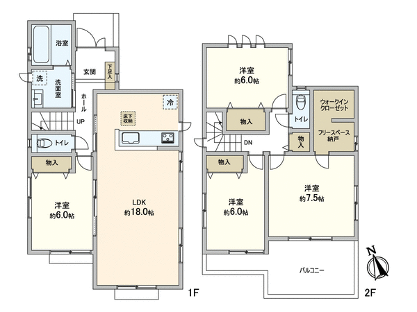 市川市北国分4丁目 戸建 間取り 市川市北国分4丁目 戸建 間取り