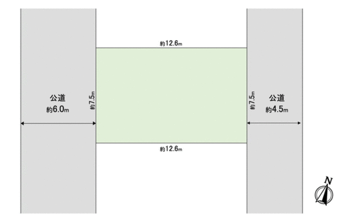 松戸市五香6丁目 土地 地形図 松戸市五香6丁目 土地 地形図