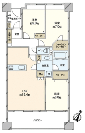 ライオンズガーデン松戸みのり台 間取り ライオンズガーデン松戸みのり台 間取り