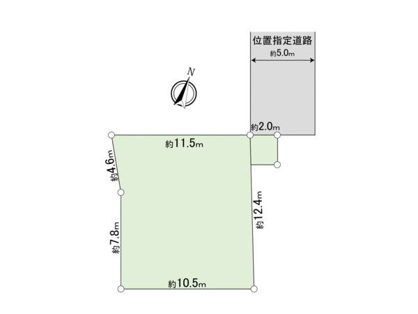 取手市駒場1丁目 土地 地形図 取手市駒場1丁目 土地 地形図