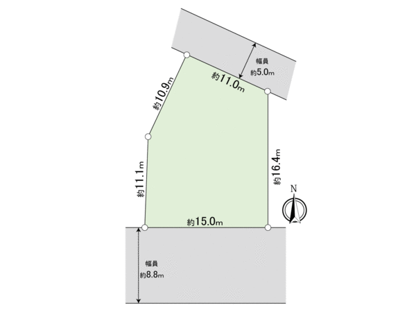 守谷市みずき野5丁目 売地 地形図 守谷市みずき野5丁目 売地 地形図