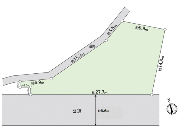 守谷市みずき野6丁目 土地 地形図 守谷市みずき野6丁目 土地 地形図