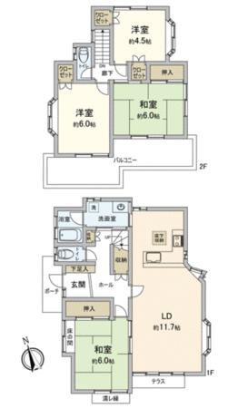 龍ケ崎市川原代町 戸建 間取り 龍ケ崎市川原代町 戸建 間取り