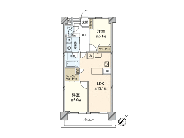 日商岩井東品川マンション 間取り 日商岩井東品川マンション 間取り