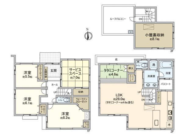 南荻窪2丁目 借地権付き戸建 間取り 南荻窪2丁目 借地権付き戸建 間取り