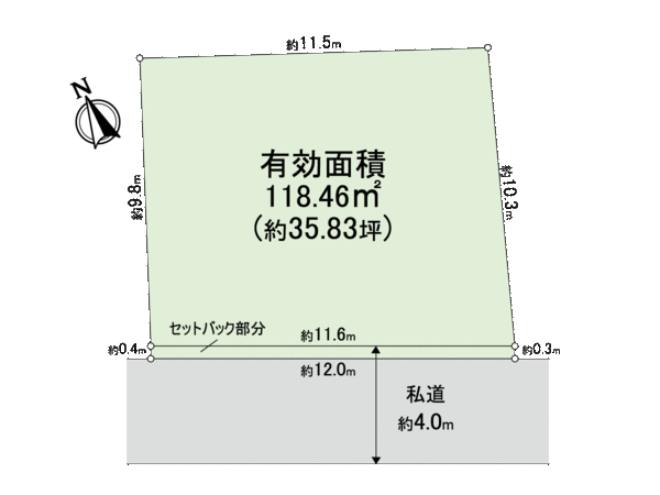 港区南青山3丁目売地 地形図 港区南青山3丁目売地 地形図