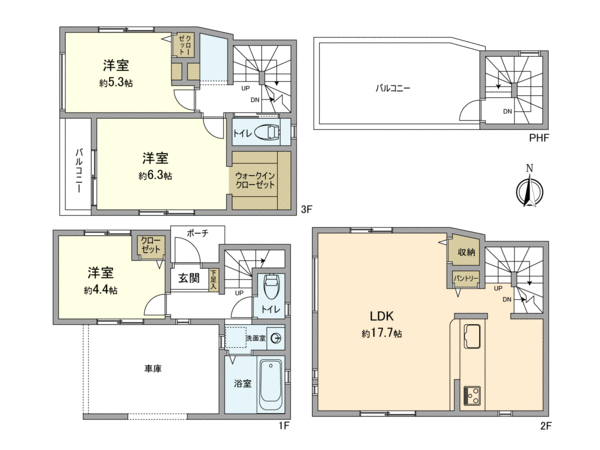 下小田中1丁目新築戸建 間取り 下小田中1丁目新築戸建 間取り