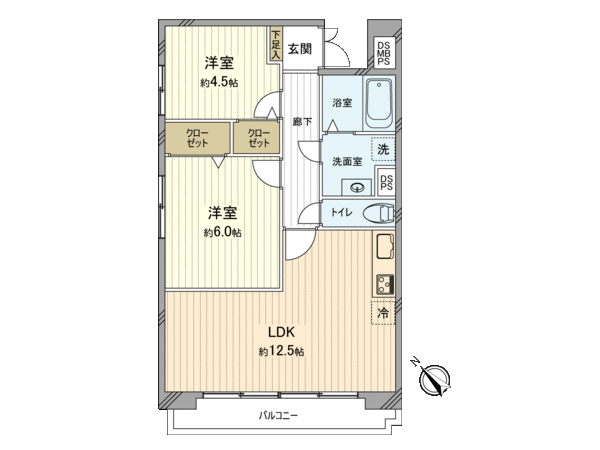 ニュー玉川マンション 間取り ニュー玉川マンション 間取り