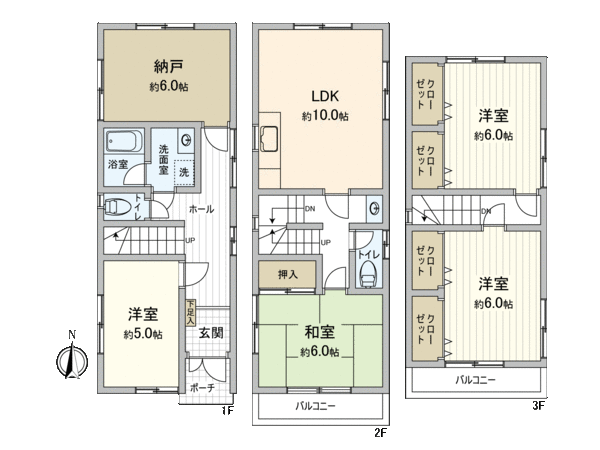 中原区市ノ坪 戸建 間取り 中原区市ノ坪 戸建 間取り