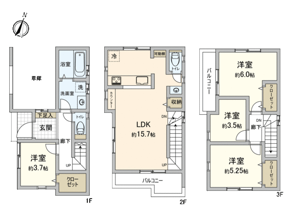 中原区上平間 新築1号棟 間取り 中原区上平間 新築1号棟 間取り
