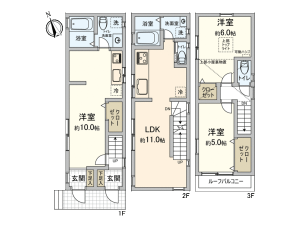 川崎区渡田東町(新築戸建) 間取り 川崎区渡田東町(新築戸建) 間取り