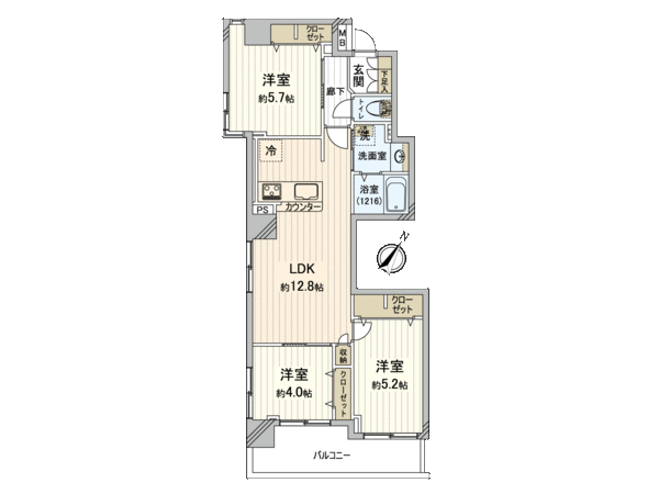 プラハ川崎本町通り 間取り プラハ川崎本町通り 間取り