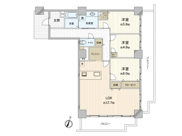 グランエステ川崎ツインタワー 弐番館 間取り グランエステ川崎ツインタワー 弐番館 間取り