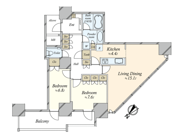 BEACON Tower Residence 間取り BEACON Tower Residence 間取り