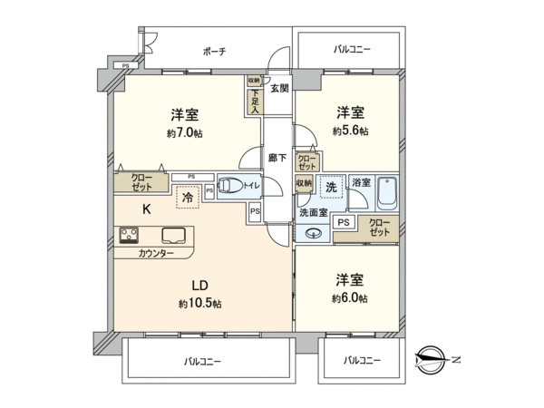 コスモ町屋リバーシティ 間取り コスモ町屋リバーシティ 間取り