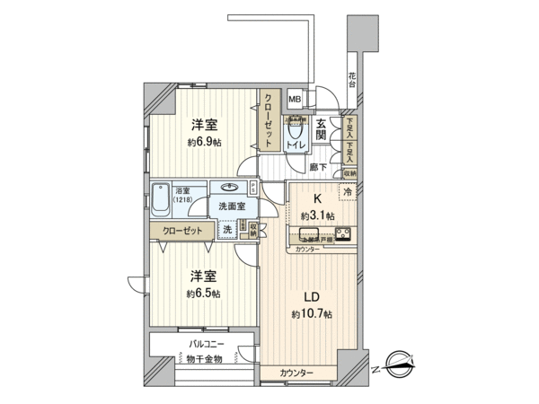 ランドステージ北千住ジョイフロント 間取り ランドステージ北千住ジョイフロント 間取り